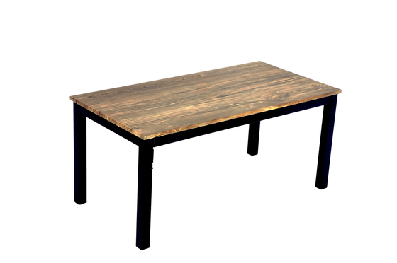 Modern Wood And Metal Coffee Table Rectangle Home Furniture