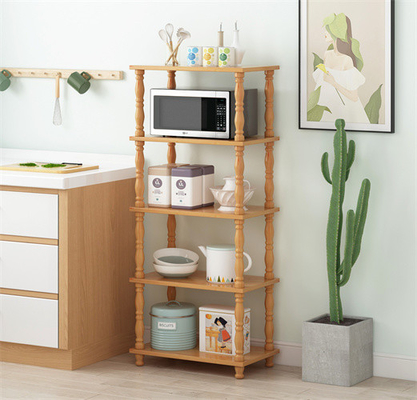 MDF Wooden Kitchen Bakers Microwave Oven Rack Furniture Saving Space 5 Tier