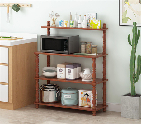 Custom Kitchen Microwave Rack Shelf For Kitchen Utensils Storage