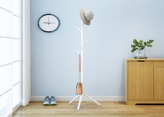 Freestanding Triangle Hat Coat Stand Clothes Hanger Stand Wooden