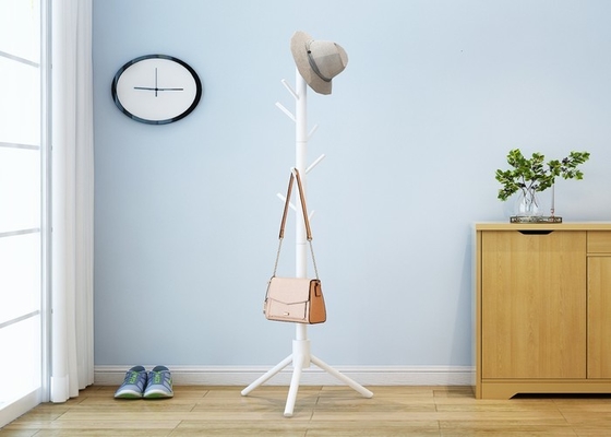 Freestanding Triangle Hat Coat Stand Clothes Hanger Stand Wooden