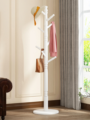 Adjustable Tree Corner Coat Stand Hanger For Room Cloth Briefcases Round Base