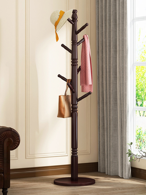 Adjustable Tree Corner Coat Stand Hanger For Room Cloth Briefcases Round Base