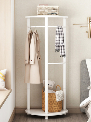 Semicircular Corner Coat Rack Hanger Stand Clothing Display Rack