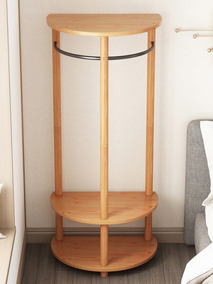 Semicircular Corner Coat Rack Hanger Stand Clothing Display Rack
