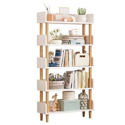 Custom Modern Bookshelves Wooden Furniture Storage For Home Office