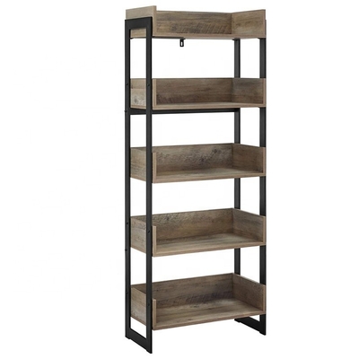 Rustic Wooden Metal Shelving Display Rack Shelf For Home Office