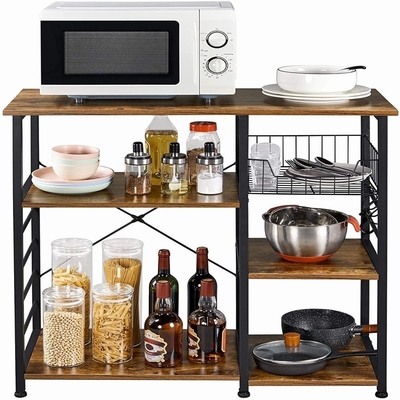 Customized Mobile Utility Modern Kitchen Cart Metal Frame