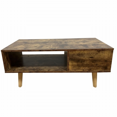 Mid Century 72&quot; TV Console Cabinet Table With Storage Shelves