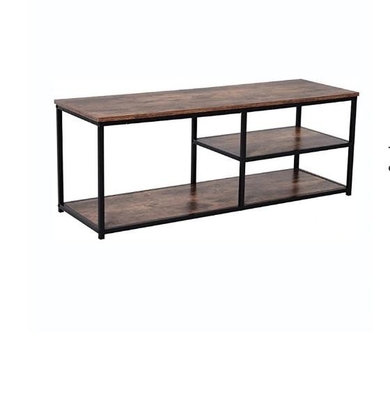 Eco Friendly 55inch Tv Organizer Shelf Industrial Metal Media Console