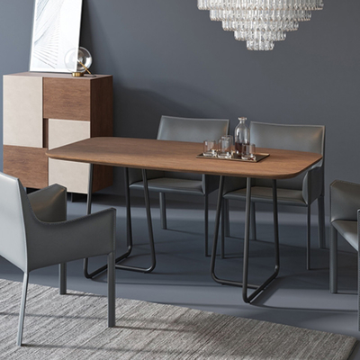 Nordic Reclaimed Wood Dinning Table set for 4 Iron Frame