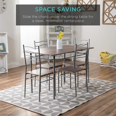 odm Mdf Wooden Dinning Table And Chair Set Counter High Dinning Sets Of 4