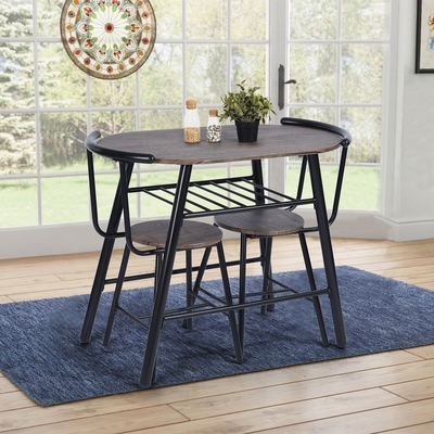 Contemporary Metal Dinning Table And Chair Set Home Furniture