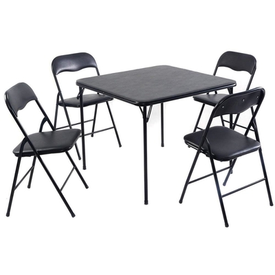 OEM black Bridge Dinning Table And Chair Set of 4