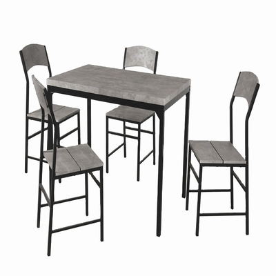 Roydom ODM Wooden Dining Table And 4 Chairs Set 5 Piece Dining Table Set