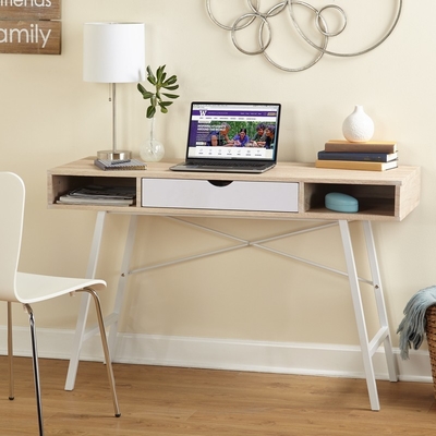 MDF Wood Top Office Computer Desk Table With Drawers