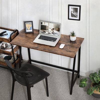 FSC Nordic Office Computer Desk Industrial Writing Table Wood Metal