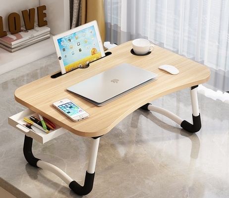 Multifunctional MDF Wooden Foldable Study Table For Bed Tray Home