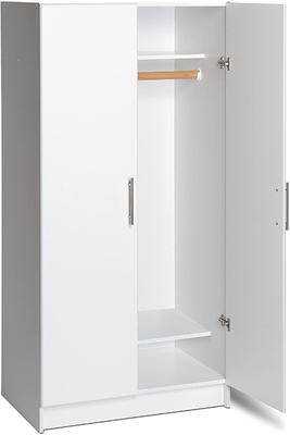 ODM 2 Door MDF Cloth Cupboard Wooden Wardrobe For Bedroom