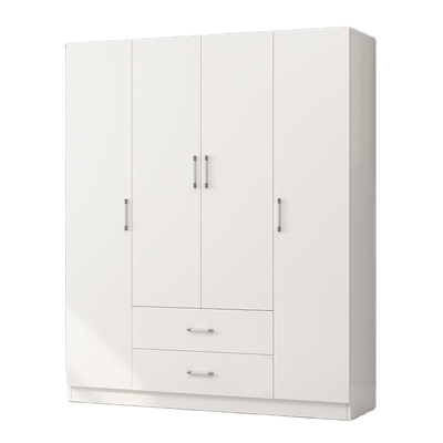 E1 grade Wooden Modern Wardrobe Cabinet Clothes Closet With Drawer