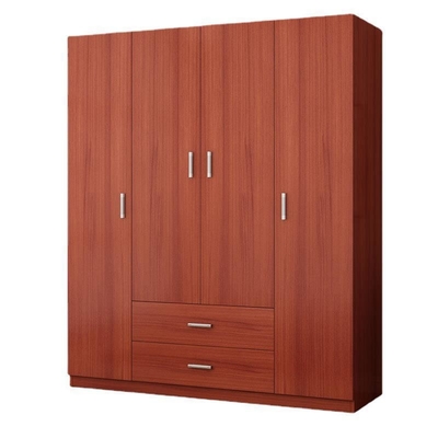E1 grade Wooden Modern Wardrobe Cabinet Clothes Closet With Drawer