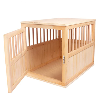 Portable Insulated Wooden Pet House Crate Outdoor Easy Assembled