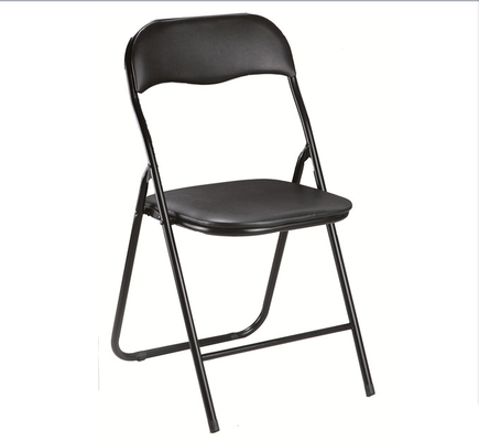 PVC Colorful chipboard Wooden Metal Furniture Iron Foldable Chair For Meeting Room