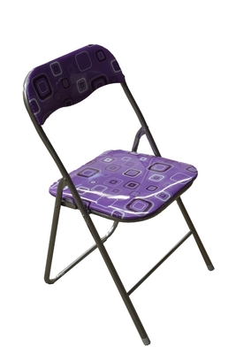 PVC Colorful chipboard Wooden Metal Furniture Iron Foldable Chair For Meeting Room