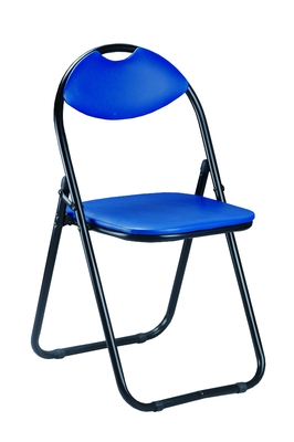 PVC Colorful chipboard Wooden Metal Furniture Iron Foldable Chair For Meeting Room