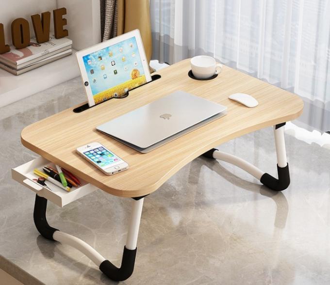 Mdf Study Table Multifunctional MDF Wooden Foldable Study Table For Bed Tray Home